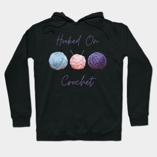 Hooked on Crochet (for light backgrounds) Hoodie